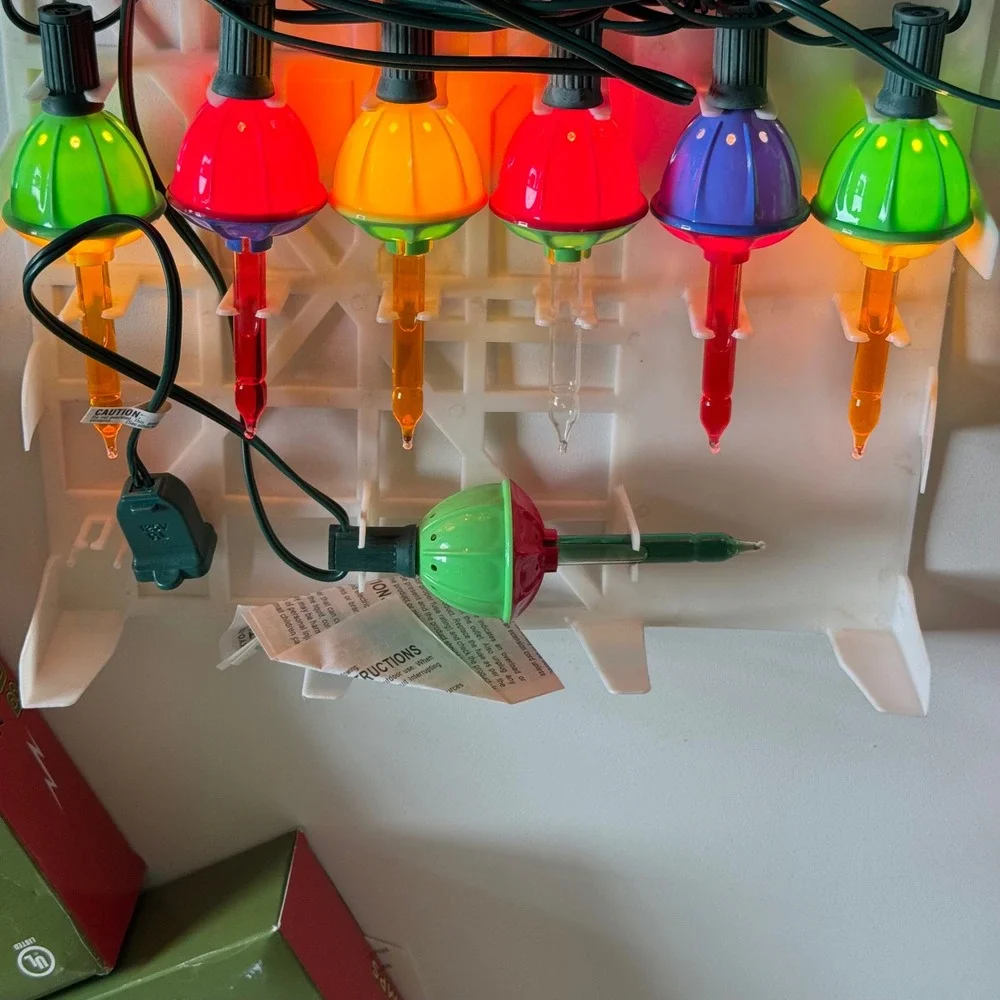 Vtg Target Electrified Bubble 7 Lamps Multi Christmas Lighting Set of 4 Boxes